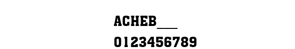 Fuente ACHEB___.TTF