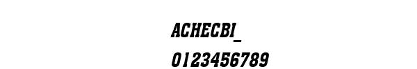 Fuente ACHECBI_.TTF