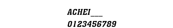 Fuente ACHEI___.TTF