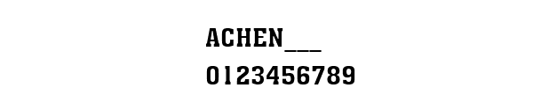 Fuente ACHEN___.TTF