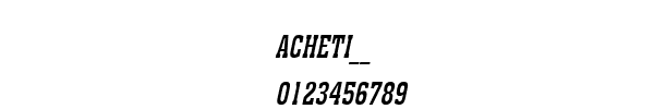 Fuente ACHETI__.TTF