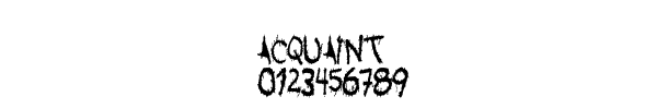 Fuente ACQUAINT.TTF