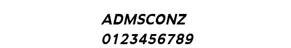 Fuente ADMSCONZ.TTF