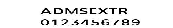Fuente ADMSEXTR.TTF