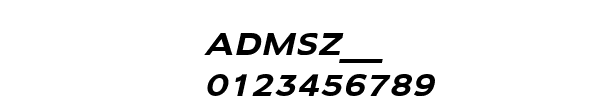 Fuente ADMSZ___.TTF