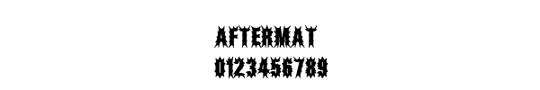 Fuente AFTERMAT.TTF