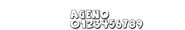 Fuente AGENO.TTF