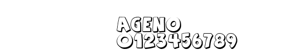 Fuente AGENO.TTF
