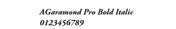 Fuente AGaramond Pro Bold Italic.ttf