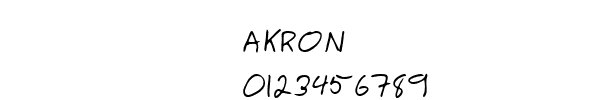 Fuente AKRON.TTF