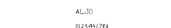 Fuente ALJO.TTF