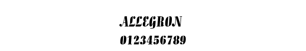 Fuente ALLEGRON.TTF