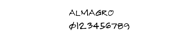 Fuente ALMAGRO.TTF