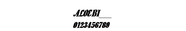 Fuente ALOEBI__.TTF