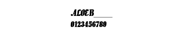 Fuente ALOEB___.TTF
