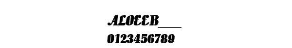 Fuente ALOEEB__.TTF