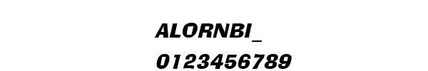 Fuente ALORNBI_.TTF