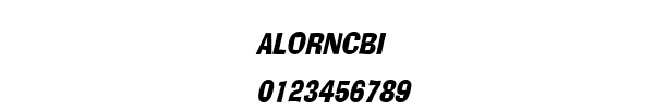 Fuente ALORNCBI.TTF