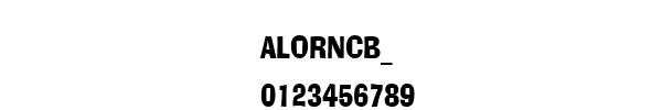 Fuente ALORNCB_.TTF