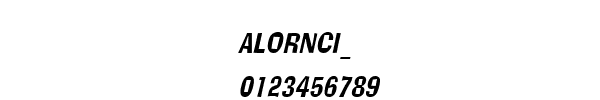Fuente ALORNCI_.TTF