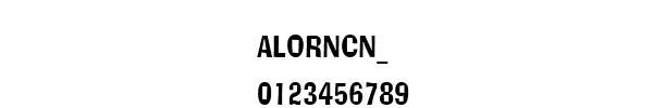 Fuente ALORNCN_.TTF