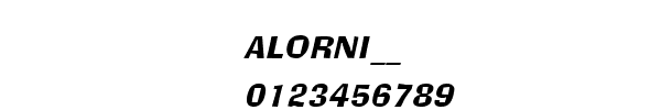 Fuente ALORNI__.TTF