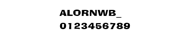 Fuente ALORNWB_.TTF