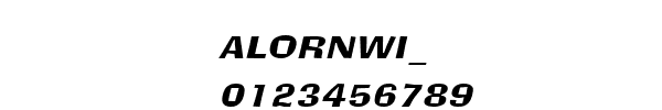 Fuente ALORNWI_.TTF