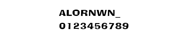 Fuente ALORNWN_.TTF