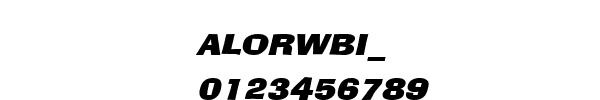 Fuente ALORWBI_.TTF