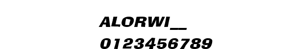Fuente ALORWI__.TTF