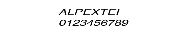 Fuente ALPEXTEI.TTF