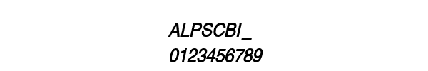 Fuente ALPSCBI_.TTF