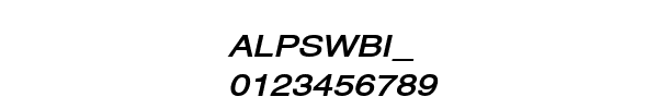 Fuente ALPSWBI_.TTF