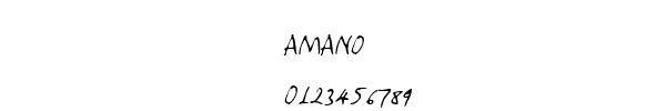 Fuente AMANO.TTF
