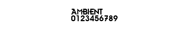 Fuente AMBIENT.TTF
