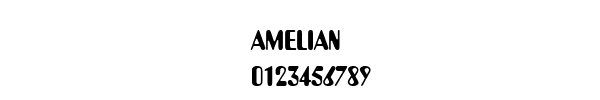 Fuente AMELIAN.TTF