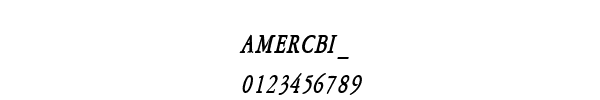 Fuente AMERCBI_.TTF