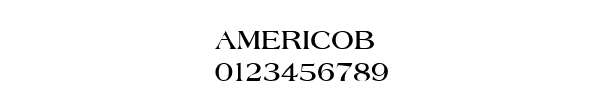 Fuente AMERICOB.TTF