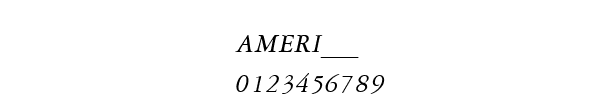 Fuente AMERI___.TTF