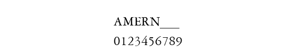 Fuente AMERN___.TTF