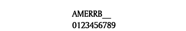 Fuente AMERRB__.TTF