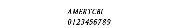 Fuente AMERTCBI.TTF