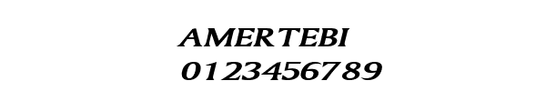 Fuente AMERTEBI.TTF