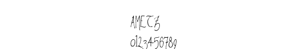 Fuente AMETZ.TTF