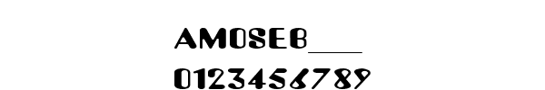 Fuente AMOSEB__.TTF