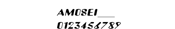 Fuente AMOSEI__.TTF