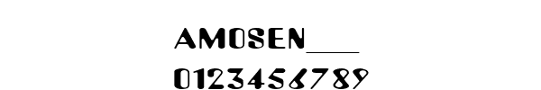 Fuente AMOSEN__.TTF