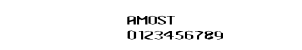 Fuente AMOST.TTF
