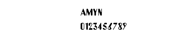 Fuente AMYN.TTF